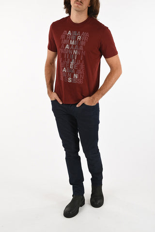 ARMANI JEANS All Over Logo T-shirt