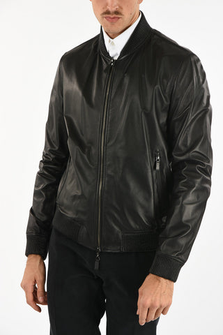GIORGIO ARMANI Bomber in Pelle Reversibile