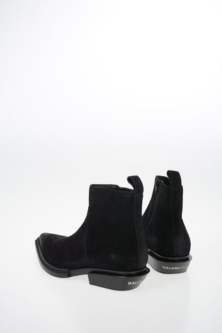 Suede SANTIAG Texan Booties 4cm