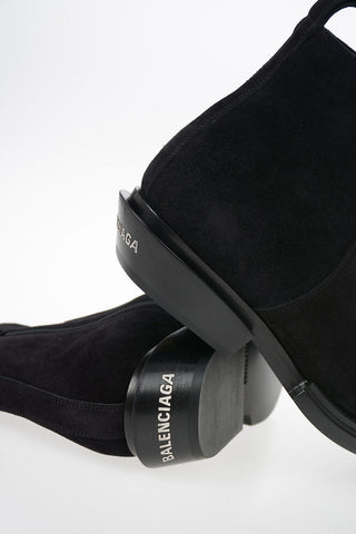 Suede SANTIAG Texan Booties 4cm