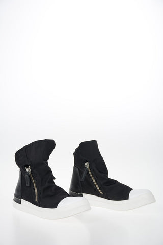 Fabric Zip Closure SKIN High Top Sneakers