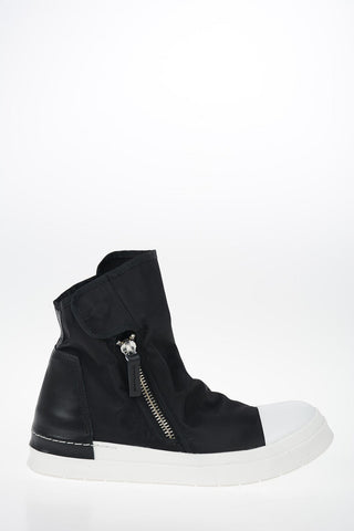 Fabric Zip Closure SKIN High Top Sneakers