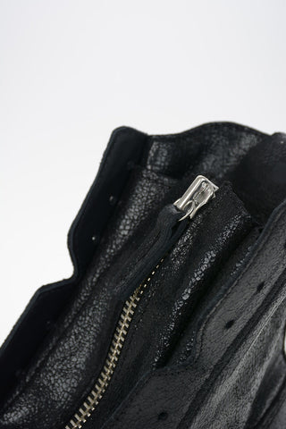 Cracked Leather SKIN High Top Sneakers