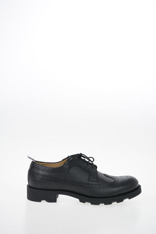 Leather Derby Shoes with Brogues