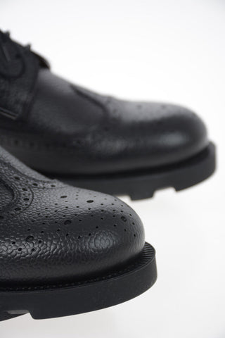 Leather Derby Shoes with Brogues