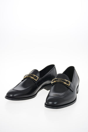 Brushed Leather Loafers