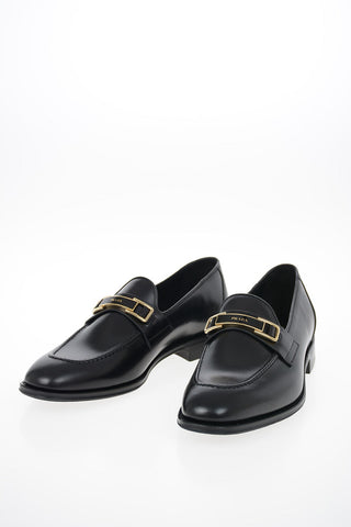 Brushed Leather Loafers