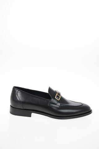 Brushed Leather Loafers