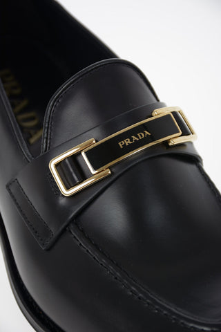 Brushed Leather Loafers