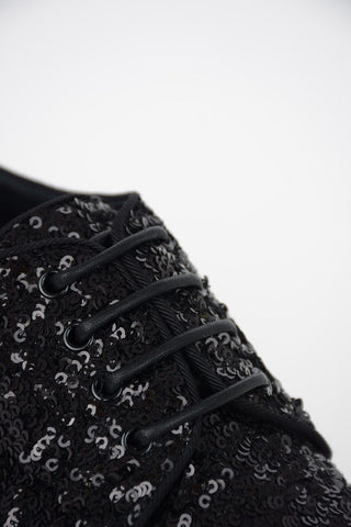Scarpe Oxford in Paillettes