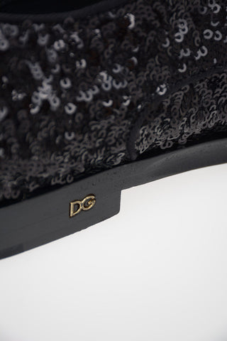 Scarpe Oxford in Paillettes