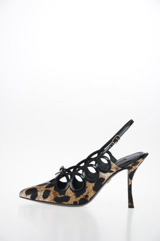 Slingbacks Fantasia Animalier 10 cm