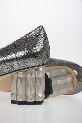 Metallic Leather ORTENSIA Mary Jane 5.5 cm