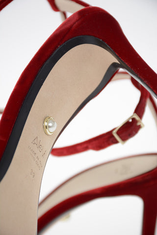 Pumps SARA in Vinile e Velluto 8 cm