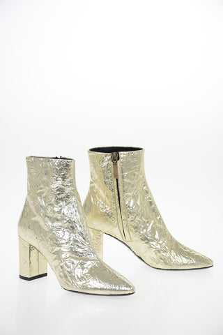 Metallic Leather LOU Booties 7.5 cm