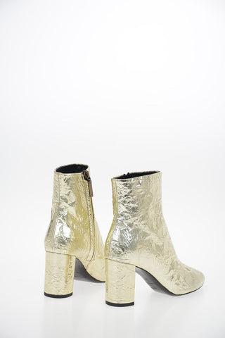Metallic Leather LOU Booties 7.5 cm