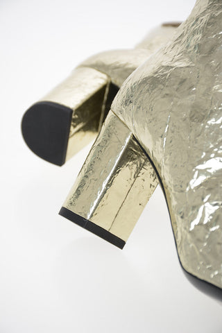 Metallic Leather LOU Booties 7.5 cm