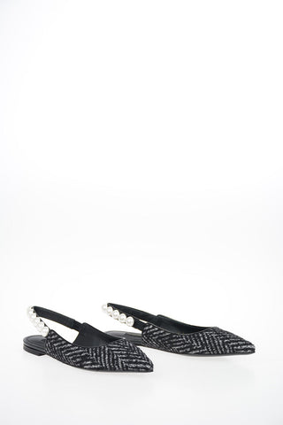 Ballerine Slingbacks in Tweed