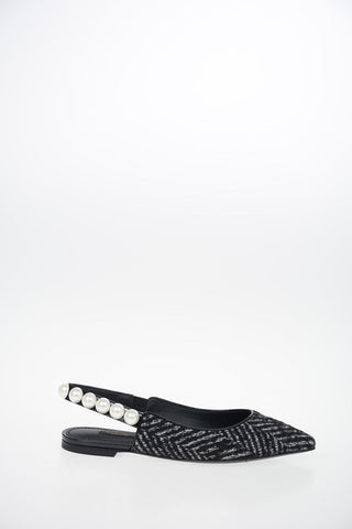 Ballerine Slingbacks in Tweed