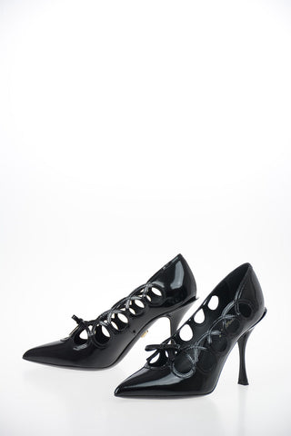 Brushed Leather Pumps 11 cm