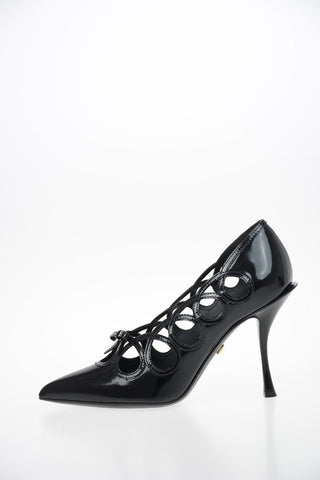 Brushed Leather Pumps 11 cm