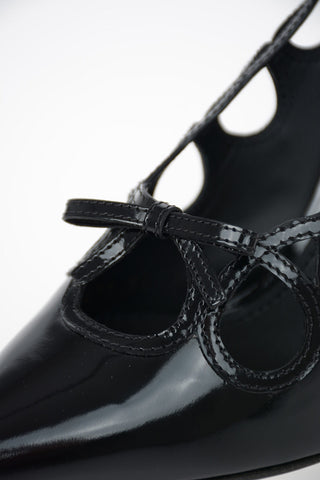 Brushed Leather Pumps 11 cm