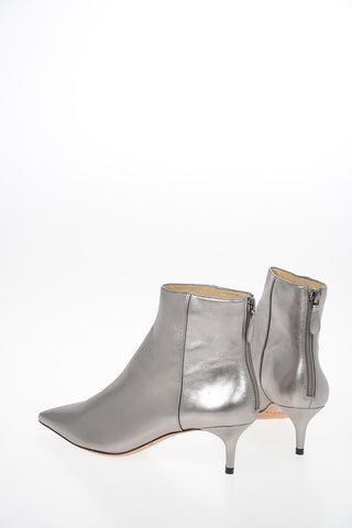 Metallic Leather KITIE Booties 4 cm