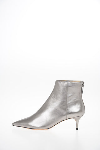 Metallic Leather KITIE Booties 4 cm