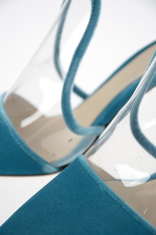 Mules YLENIA in Velluto e Vinile 8 cm