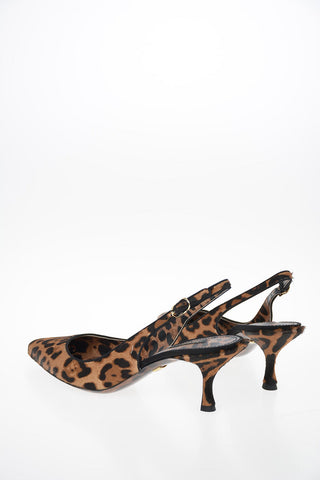 Slingbacks in Cavallino Maculato 5 cm