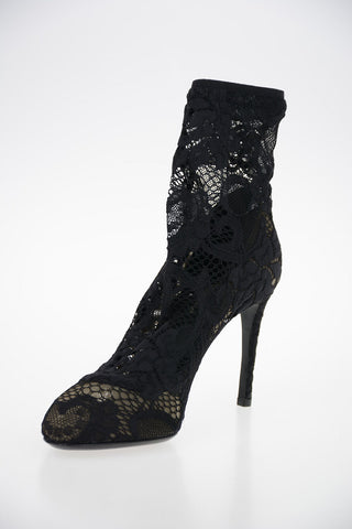 Sock Boots BETTE in Pizzo 9 cm