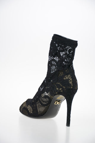 Sock Boots BETTE in Pizzo 9 cm
