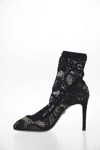 Sock Boots BETTE in Pizzo 9 cm