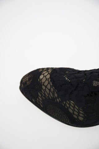 Sock Boots BETTE in Pizzo 9 cm
