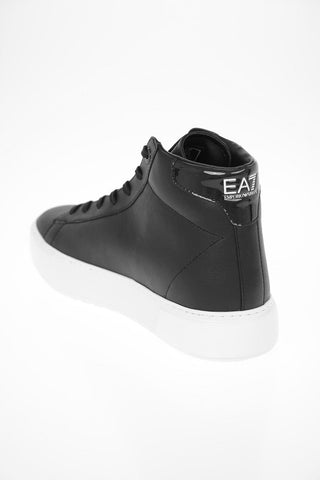 EA7 EMPORIO Leather High Top Sneakers