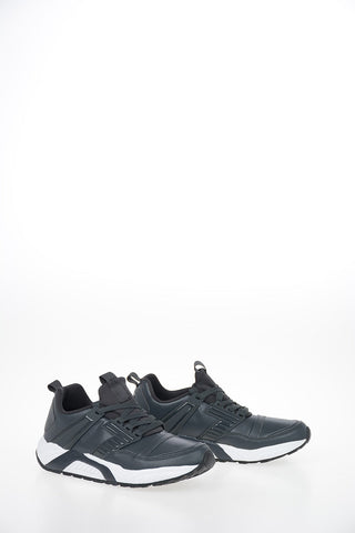 EA7 EMPORIO Faux Leather Sneakers