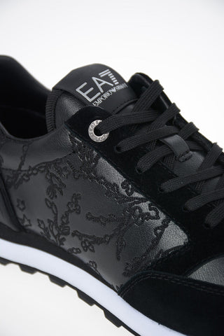 EA7 EMPORIO Faux Leather Sneakers