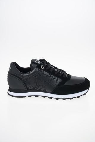 EA7 EMPORIO Faux Leather Sneakers