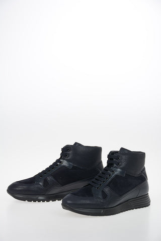 COLLEZIONI Sneakers Alte in Pelle Martellata