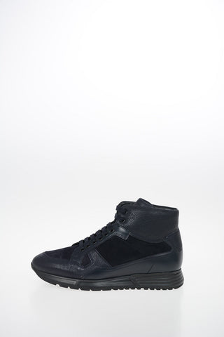 COLLEZIONI Sneakers Alte in Pelle Martellata