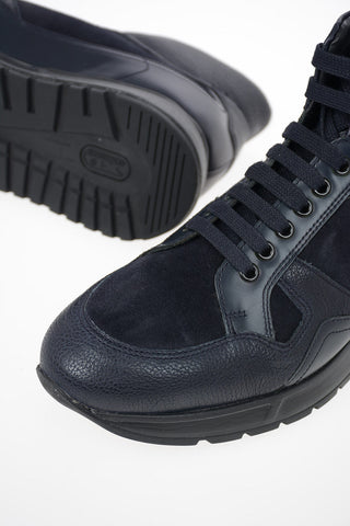 COLLEZIONI Sneakers Alte in Pelle Martellata