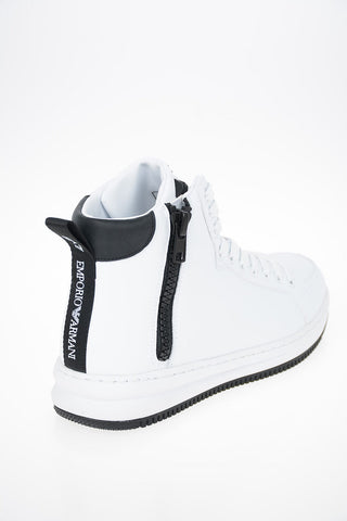 EA7 EMPORIO Sneakers Alte in Ecopelle