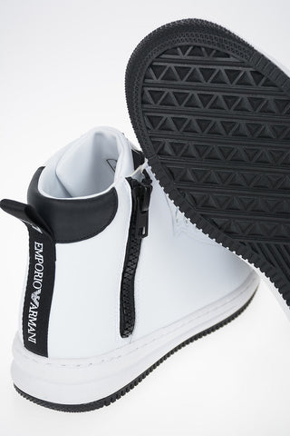 EA7 EMPORIO Sneakers Alte in Ecopelle