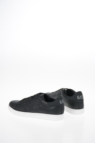 EA7 EMPORIO Faux Leather Snake-Print  Sneakers