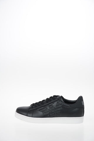 EA7 EMPORIO Faux Leather Snake-Print  Sneakers