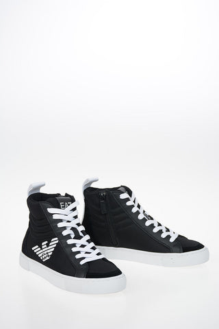 EA7 EMPORIO Fabric and Leather Insert Sneakers