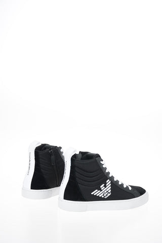EA7 EMPORIO Fabric and Leather Insert Sneakers
