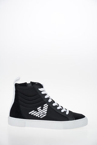 EA7 EMPORIO Fabric and Leather Insert Sneakers