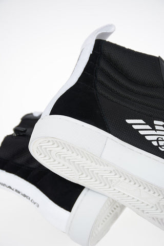 EA7 EMPORIO Fabric and Leather Insert Sneakers