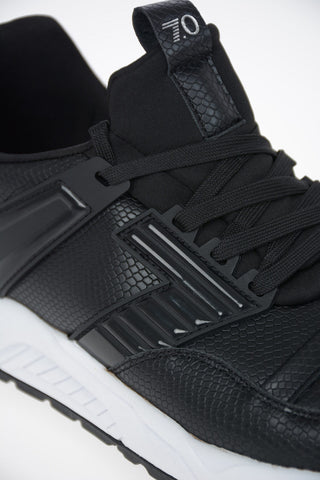 EA7 EMPORIO Sneakers in Ecopelle con Stampa Serpente